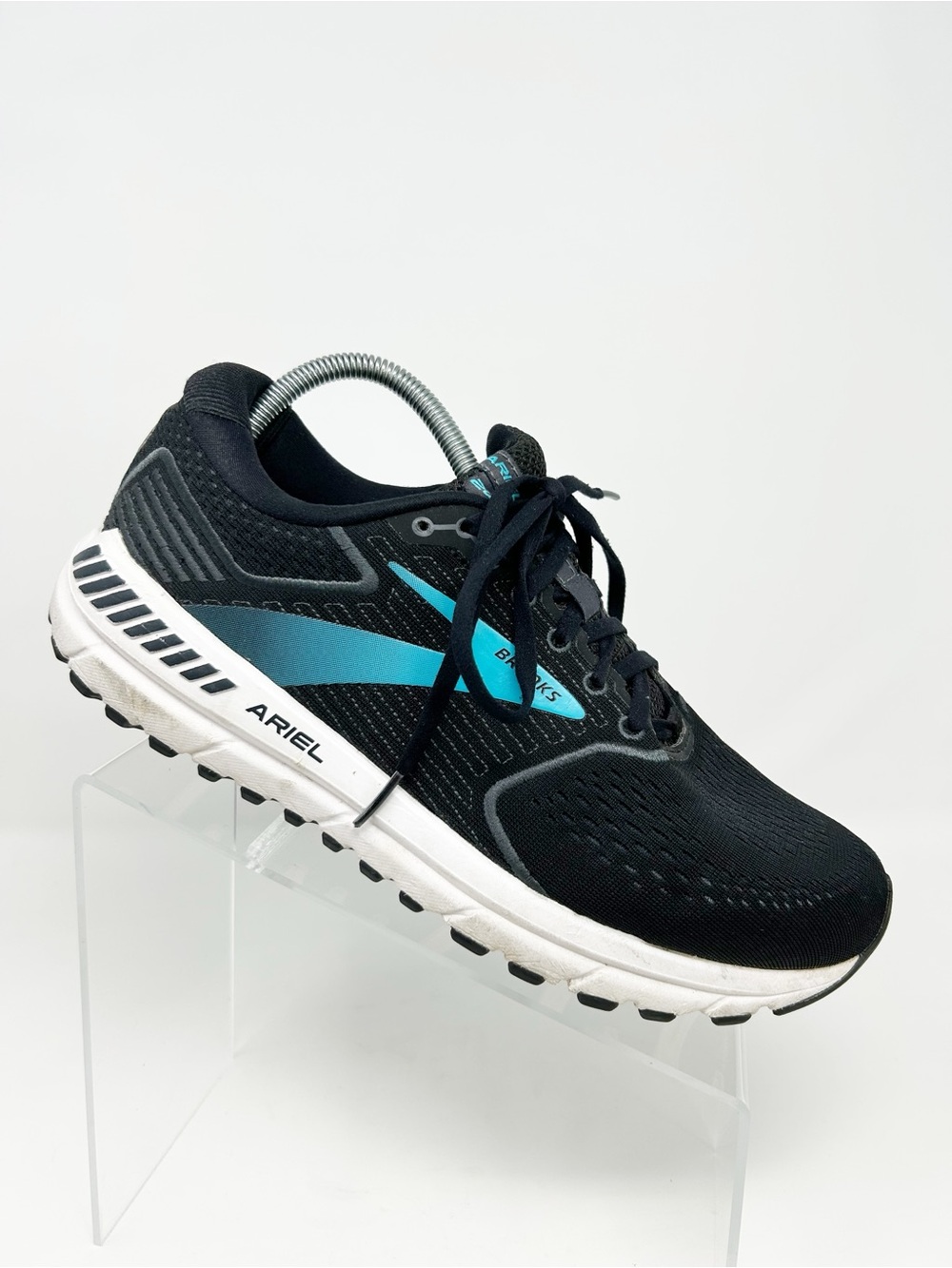 Brooks Ariel 20 Women's Stability Running Shoes Black/Blue Lace-Up Size 11